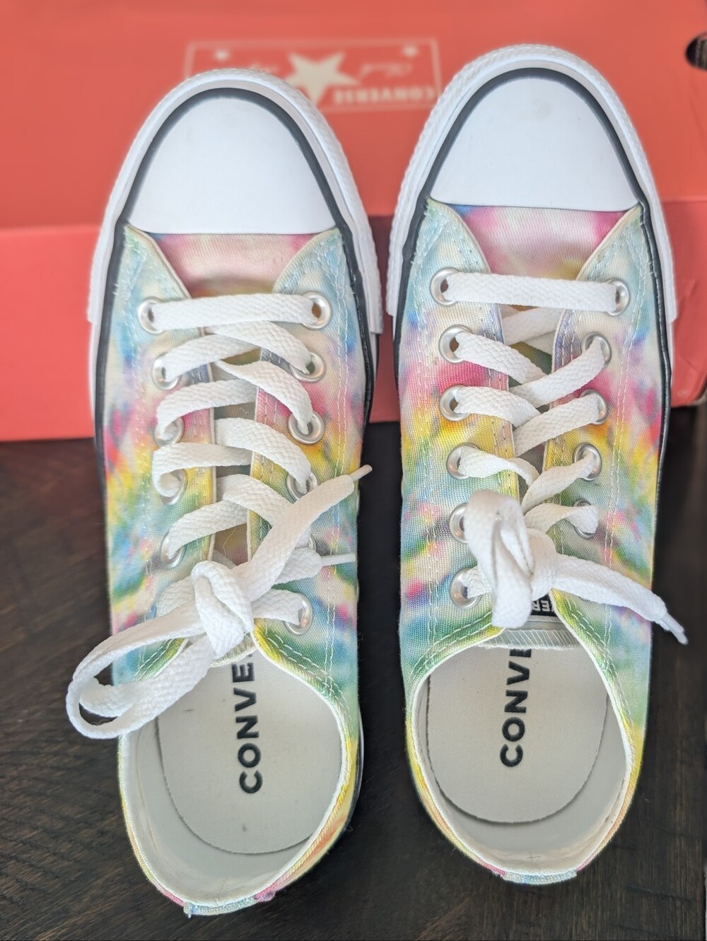 Converse Low Top All Star Multi Color Tie-dye Size 7 Sneakers - Picture 8 of 8